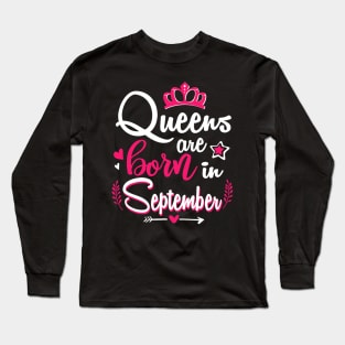 Women Queens Are Born In September Long Sleeve T-Shirt